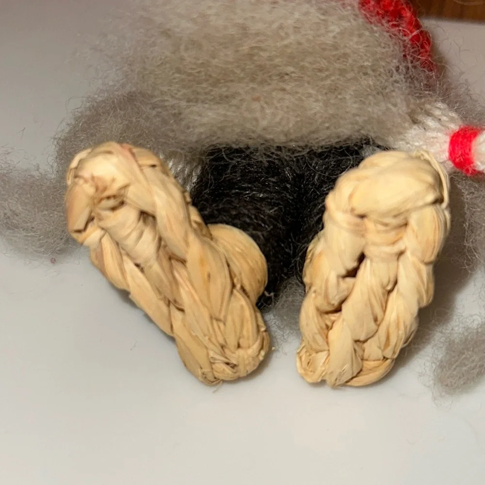 SWEDISH Santa Clause Handmade Tomte Figurine  Scandinavian Christmas Decor